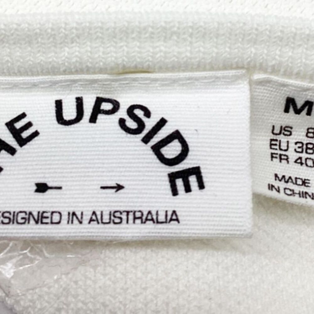 The Upside Sleeveless Mini Flared Dress in White Cotton - Picture 8 of 8